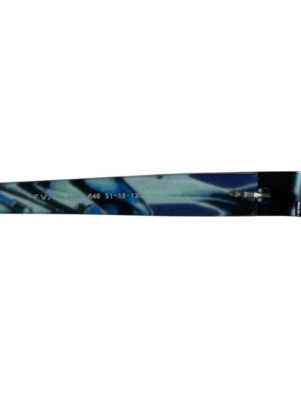 Fysh Urban Eyewear Eyeglasses 51-18-135 3480 Aqua/Blue Rectangle Frames Only UK - Picture 3 of 12